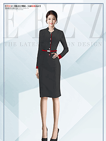 高級感灰色法式職場OL定制連衣裙女