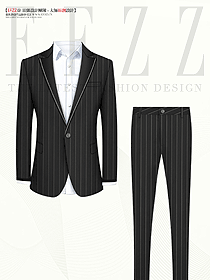 男士西服售樓處銷售修身男西裝套裝平面圖設(shè)計稿