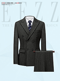 修身帥氣商務休閑西裝男正裝平面圖設計方案