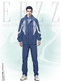 男三合一可拆卸外套男士戶外工作服定制手繪設計