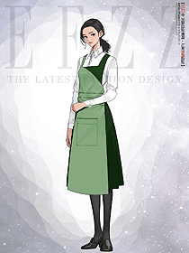 餐飲咖啡西餐廳電影院男女馬甲套裝工裝定制設(shè)計