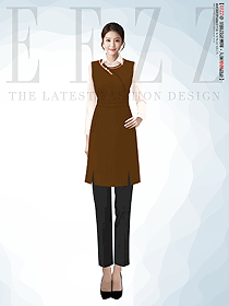 四川傳統(tǒng)火鍋店女服務(wù)員工工衣定制設(shè)計(jì)圖