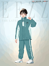 校園小學生校服沖鋒衣款定制設計效果圖