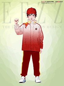 沖鋒衣校服定制款手繪服裝設計方案