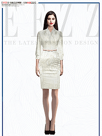 高級(jí)感高腰法式連衣裙女裝定制采購(gòu)設(shè)計(jì)作品