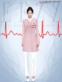 醫美寵物醫院分體工作服長袖服裝定制設計圖