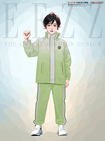 校園小學英倫風沖鋒衣款校服設計圖