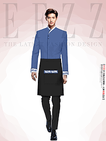 長(zhǎng)袖男中國(guó)風(fēng)烘焙定制廚房廚師服定制