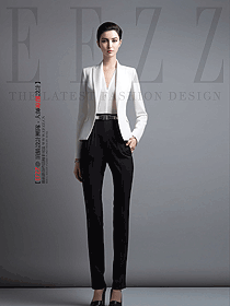春季職業(yè)高級感通勤西服職業(yè)裝設(shè)計圖
