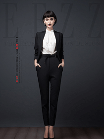女西裝工作服外套銀行職業女裝定制案例