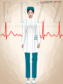 分診臺(tái)導(dǎo)診服長(zhǎng)短袖護(hù)士服定制款設(shè)計(jì)圖
