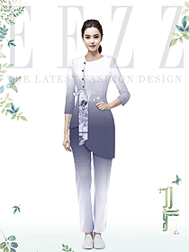 春夏新款spa養(yǎng)生館會(huì)所足浴足療技師工作服定制設(shè)計(jì)圖