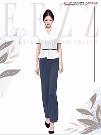 氣質職業套裝女士夏季時尚西裝褲兩件套