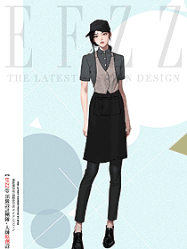 夏季立領襯衫咖啡烘焙餐飲女店員工衣服定制