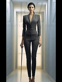 面試西裝外套女公務員正裝演講工作服