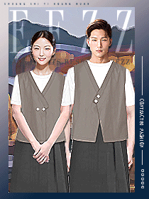 特色雅致民宿溫泉酒店員工制服定制設計