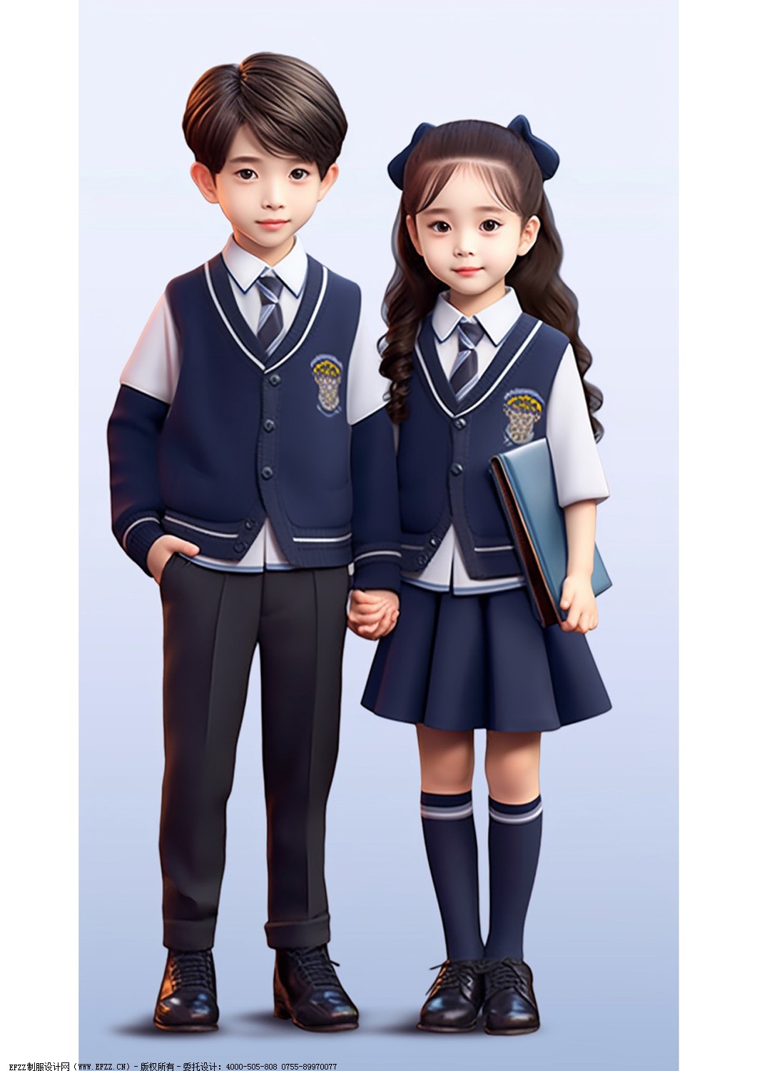 國際學校男女童禮服中學生幼兒園班服訂制款