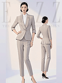 春秋新款高級感修身西裝職業裝接待主持工作服定制款