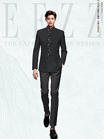 灰黑色盤扣款酒店門童迎賓服裝接待禮賓工作服