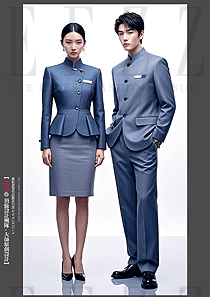 酒店前臺工作服高端西裝公務員正裝
