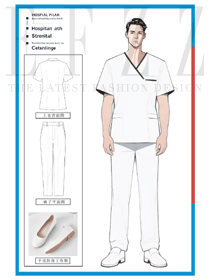 白黑撞色與利落剪裁：男性醫院人員原創工作服的設計解讀