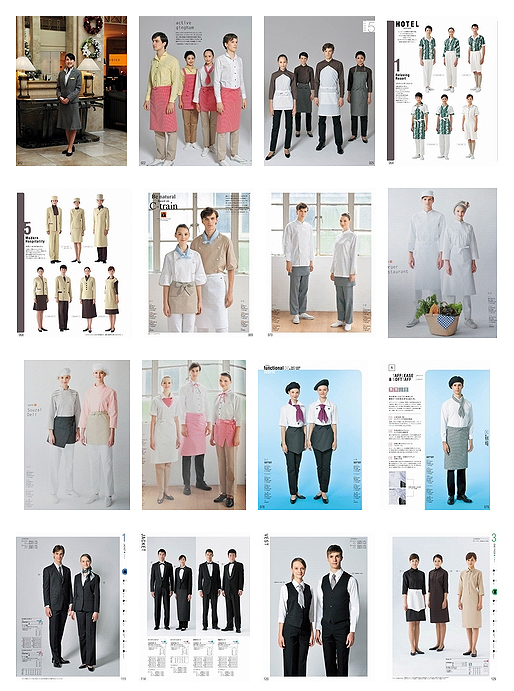 日本酒店餐飲制服書籍畫冊內頁2