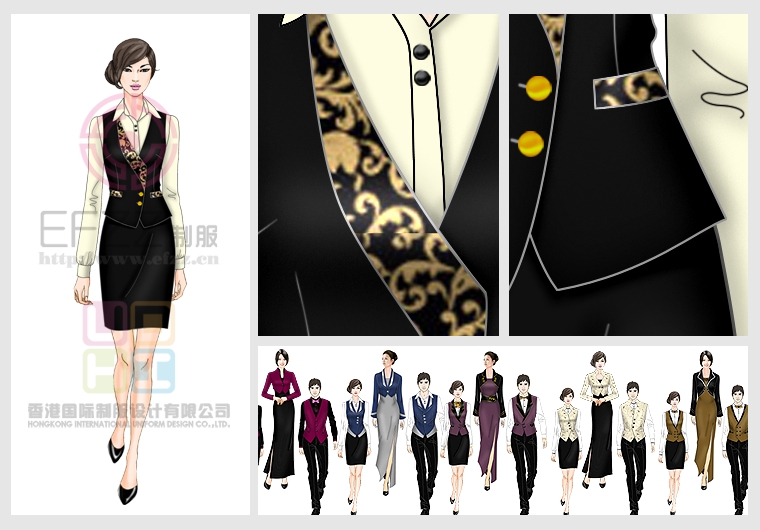 西餐廳服務生系列服裝