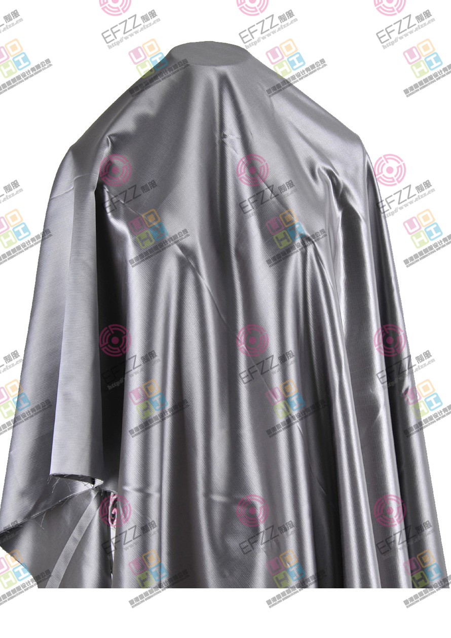 高檔銀灰色加厚仿緞時尚服裝面料JD-TH-00531-3