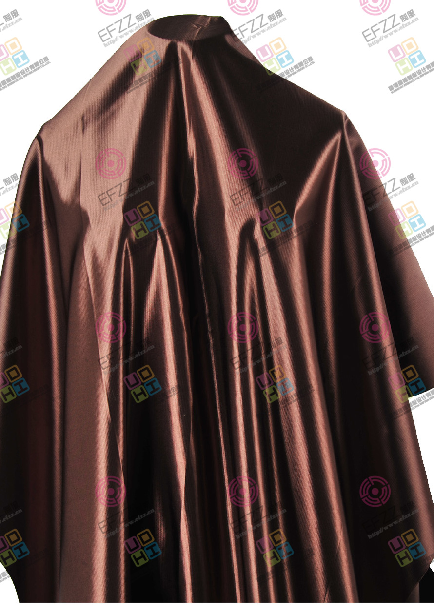 高檔咖啡色加厚仿緞時尚服裝面料JD-TH-00531-5