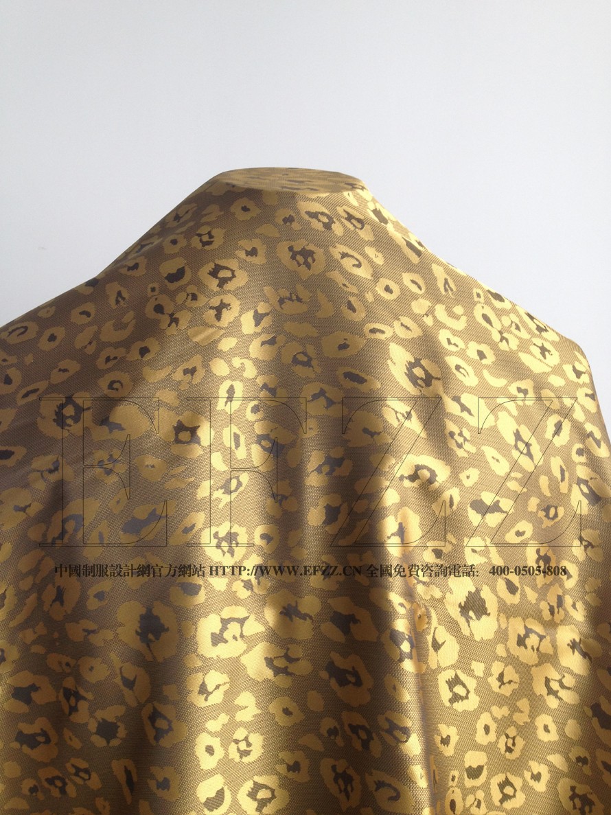 藝術花紋酒店制服提花面料606-1