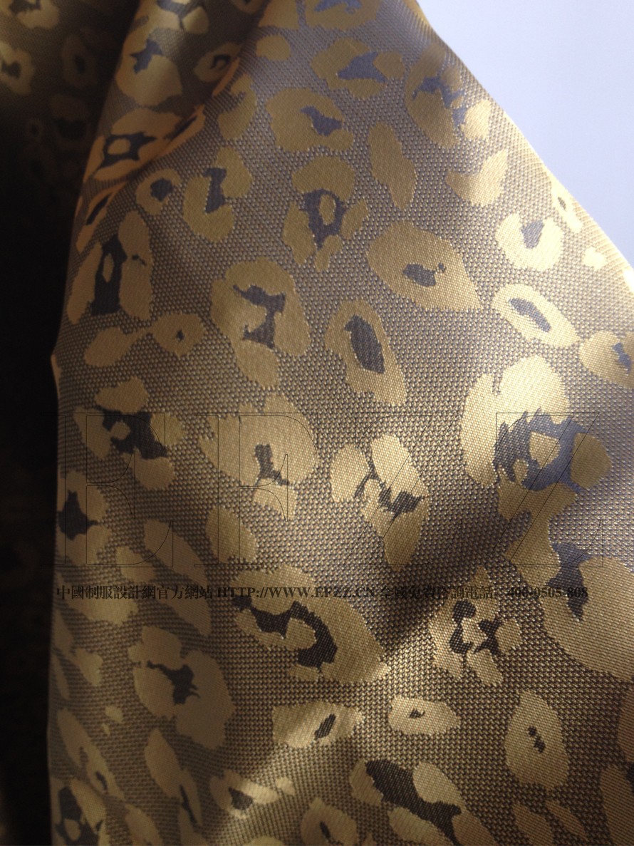 藝術花紋酒店制服提花面料606-1