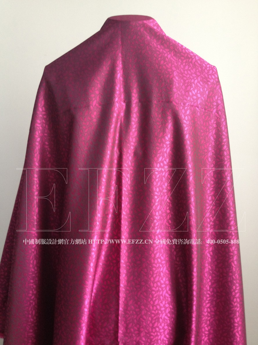 水草紋高密提花酒店制服面料614-3