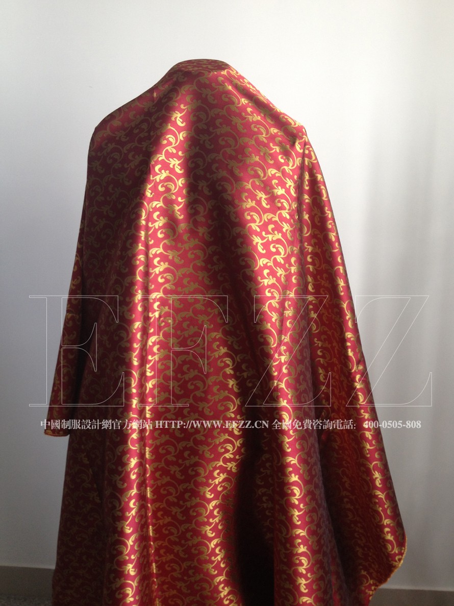 時尚水草花酒店制服面料63-1