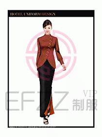 酒店中餐咨客制服設(shè)計圖617