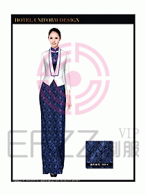 酒店中餐咨客制服設計圖624