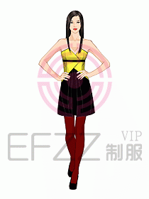 夜總會ktv包房公主制服設計圖493