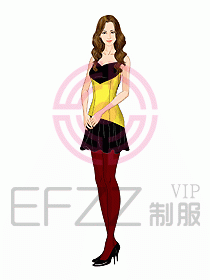 夜總會ktv包房公主制服設計圖492