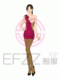 夜總會ktv包房公主制服設計圖524