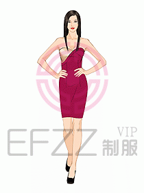 夜總會ktv包房公主制服設計圖526