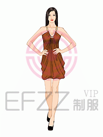 夜總會ktv包房公主制服設計圖528