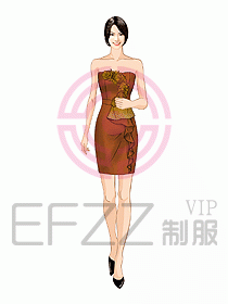 夜總會ktv包房公主制服設計圖529