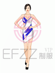 夜總會ktv包房公主制服設計圖535