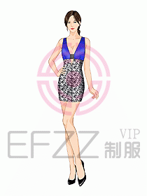 夜總會ktv包房公主制服設(shè)計圖542