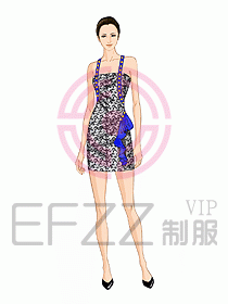 夜總會ktv包房公主制服設計圖540