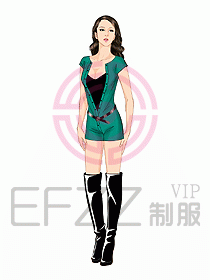 夜總會ktv包房公主制服設(shè)計圖548