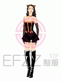 夜總會ktv包房公主制服設計圖549