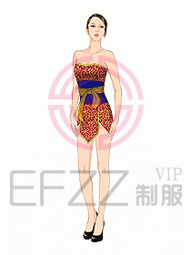 夜總會ktv包房公主制服設計圖556