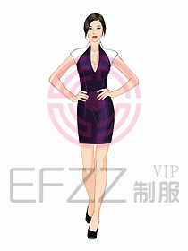 夜總會ktv包房公主制服設計圖593