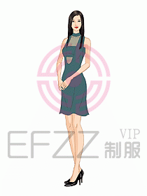 夜場ktv包房公主服設(shè)計596