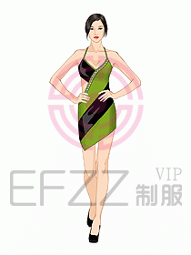 夜場ktv包房公主服設(shè)計629